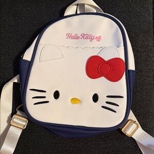 Hello Kitty Backpack Purse - White, Red, and Blue